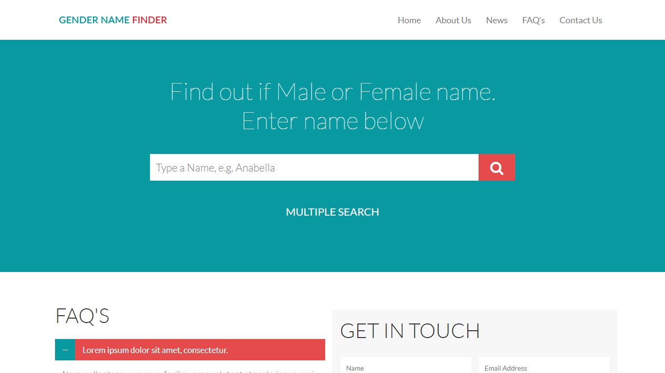 Find The Gender Name | Online Gender Determination